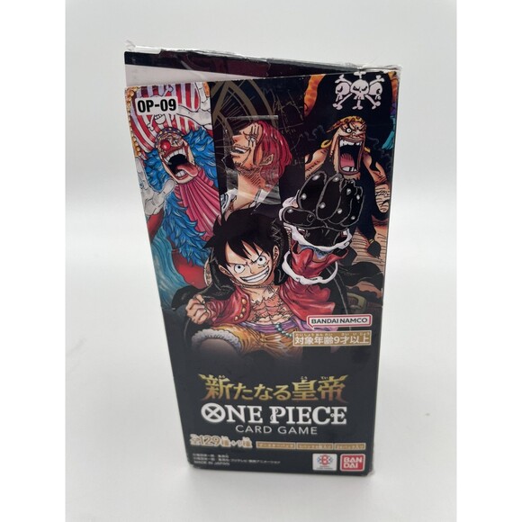 One Piece Card Game Booster Box - OP-09 "The New Emperor" Set - 24 Packs, 6 Cards Each - Japanese Edition Konami Tournament Pack 6 Trading Card Games One Piece Card Game Booster Box - OP-09 "The New Emperor" Set - 24 Packs, 6 Cards Each - Japanese Edition Konami Tournament Pack 6 Trading Card Games
